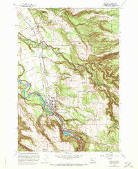 Estacada Oregon Historical topographic map, 1:24000 scale, 7.5 X 7.5 Minute, Year 1961