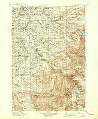 Estacada Oregon Historical topographic map, 1:125000 scale, 30 X 30 Minute, Year 1916