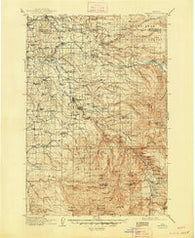 Estacada Oregon Historical topographic map, 1:125000 scale, 30 X 30 Minute, Year 1916