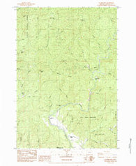 Euchre Mtn Oregon Historical topographic map, 1:24000 scale, 7.5 X 7.5 Minute, Year 1984