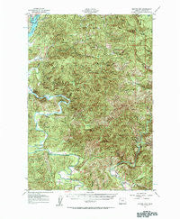 Euchre Mtn Oregon Historical topographic map, 1:62500 scale, 15 X 15 Minute, Year 1957