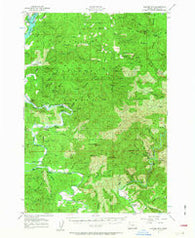 Euchre Mtn Oregon Historical topographic map, 1:62500 scale, 15 X 15 Minute, Year 1957