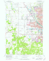 Eugene West Oregon Historical topographic map, 1:24000 scale, 7.5 X 7.5 Minute, Year 1967