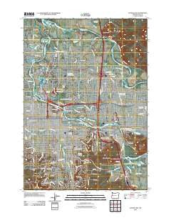 Eugene East Oregon Historical topographic map, 1:24000 scale, 7.5 X 7.5 Minute, Year 2011