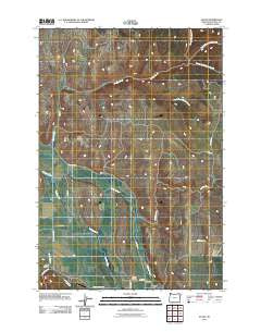 Evans Oregon Historical topographic map, 1:24000 scale, 7.5 X 7.5 Minute, Year 2011
