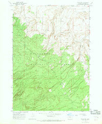 Evans Well Oregon Historical topographic map, 1:24000 scale, 7.5 X 7.5 Minute, Year 1967