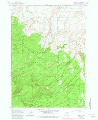 Evans Well Oregon Historical topographic map, 1:24000 scale, 7.5 X 7.5 Minute, Year 1967