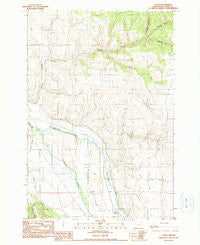 Evans Oregon Historical topographic map, 1:24000 scale, 7.5 X 7.5 Minute, Year 1990
