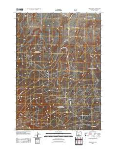 Evans Well Oregon Historical topographic map, 1:24000 scale, 7.5 X 7.5 Minute, Year 2011