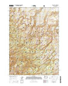 Evans Well Oregon Current topographic map, 1:24000 scale, 7.5 X 7.5 Minute, Year 2014