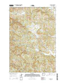 Fairdale Oregon Current topographic map, 1:24000 scale, 7.5 X 7.5 Minute, Year 2014