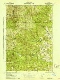 Fairdale Oregon Historical topographic map, 1:62500 scale, 15 X 15 Minute, Year 1942