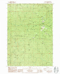 Fairview Peak Oregon Historical topographic map, 1:24000 scale, 7.5 X 7.5 Minute, Year 1986