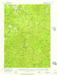 Fairview Peak Oregon Historical topographic map, 1:62500 scale, 15 X 15 Minute, Year 1955