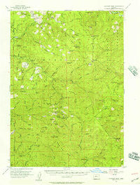 Fairview Peak Oregon Historical topographic map, 1:62500 scale, 15 X 15 Minute, Year 1955