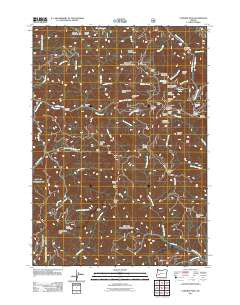 Fairview Peak Oregon Historical topographic map, 1:24000 scale, 7.5 X 7.5 Minute, Year 2011