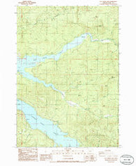 Fall Creek Lake Oregon Historical topographic map, 1:24000 scale, 7.5 X 7.5 Minute, Year 1986