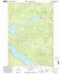 Fall Creek Lake Oregon Historical topographic map, 1:24000 scale, 7.5 X 7.5 Minute, Year 1997
