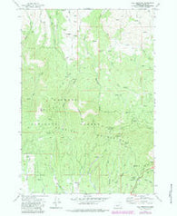 Fall Mountain Oregon Historical topographic map, 1:24000 scale, 7.5 X 7.5 Minute, Year 1972