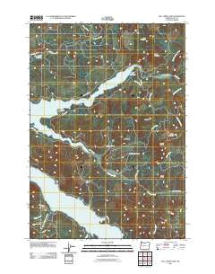 Fall Creek Lake Oregon Historical topographic map, 1:24000 scale, 7.5 X 7.5 Minute, Year 2011