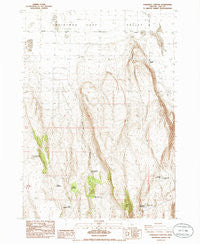 Fandango Canyon Oregon Historical topographic map, 1:24000 scale, 7.5 X 7.5 Minute, Year 1986