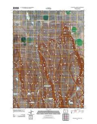 Fandango Canyon Oregon Historical topographic map, 1:24000 scale, 7.5 X 7.5 Minute, Year 2011