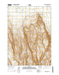 Fandango Canyon Oregon Current topographic map, 1:24000 scale, 7.5 X 7.5 Minute, Year 2014