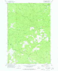 Fanno Ridge Oregon Historical topographic map, 1:24000 scale, 7.5 X 7.5 Minute, Year 1974