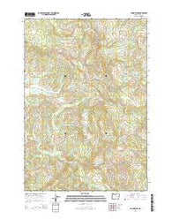 Fanno Ridge Oregon Current topographic map, 1:24000 scale, 7.5 X 7.5 Minute, Year 2014