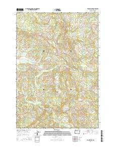Fanno Ridge Oregon Current topographic map, 1:24000 scale, 7.5 X 7.5 Minute, Year 2014