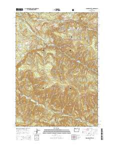 Farmers Butte Oregon Current topographic map, 1:24000 scale, 7.5 X 7.5 Minute, Year 2014