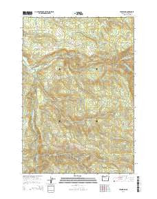 Fernwood Oregon Current topographic map, 1:24000 scale, 7.5 X 7.5 Minute, Year 2014