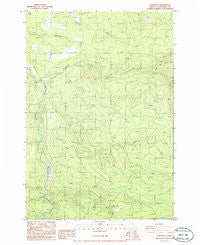 Fernwood Oregon Historical topographic map, 1:24000 scale, 7.5 X 7.5 Minute, Year 1986