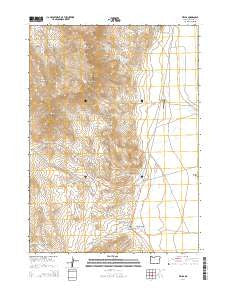 Fields Oregon Current topographic map, 1:24000 scale, 7.5 X 7.5 Minute, Year 2014