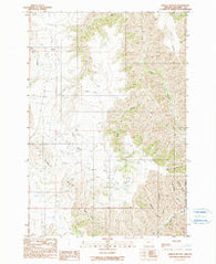 Findley Buttes Oregon Historical topographic map, 1:24000 scale, 7.5 X 7.5 Minute, Year 1990