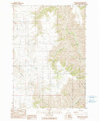 Findley Buttes Oregon Historical topographic map, 1:24000 scale, 7.5 X 7.5 Minute, Year 1990