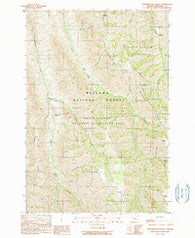 Fingerboard Saddle Oregon Historical topographic map, 1:24000 scale, 7.5 X 7.5 Minute, Year 1990