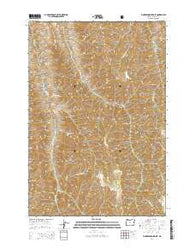 Fingerboard Saddle Oregon Current topographic map, 1:24000 scale, 7.5 X 7.5 Minute, Year 2014
