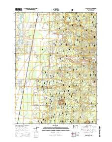 Finley Butte Oregon Current topographic map, 1:24000 scale, 7.5 X 7.5 Minute, Year 2014