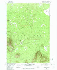 Firestone Butte Oregon Historical topographic map, 1:24000 scale, 7.5 X 7.5 Minute, Year 1982
