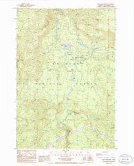 Fish Creek Mountain Oregon Historical topographic map, 1:24000 scale, 7.5 X 7.5 Minute, Year 1985