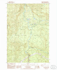 Fish Creek Mountain Oregon Historical topographic map, 1:24000 scale, 7.5 X 7.5 Minute, Year 1985