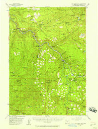 Fish Creek Mtn Oregon Historical topographic map, 1:62500 scale, 15 X 15 Minute, Year 1956