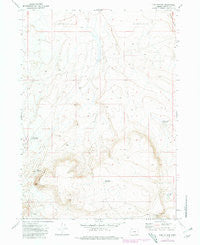 Fish Fin Rim Oregon Historical topographic map, 1:24000 scale, 7.5 X 7.5 Minute, Year 1971