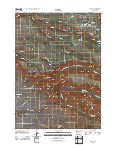Fish Lake Oregon Historical topographic map, 1:24000 scale, 7.5 X 7.5 Minute, Year 2011