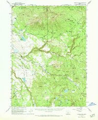 Fishhole Mtn Oregon Historical topographic map, 1:62500 scale, 15 X 15 Minute, Year 1960