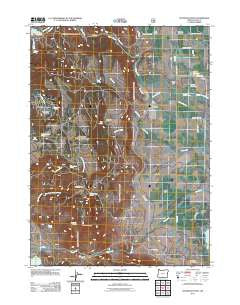 Fitzwater Point Oregon Historical topographic map, 1:24000 scale, 7.5 X 7.5 Minute, Year 2011