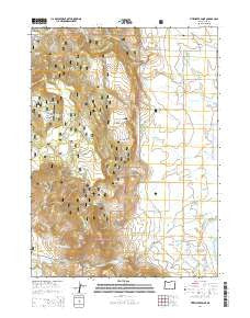 Fitzwater Point Oregon Current topographic map, 1:24000 scale, 7.5 X 7.5 Minute, Year 2014