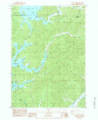 Fivemile Creek Oregon Historical topographic map, 1:24000 scale, 7.5 X 7.5 Minute, Year 1984