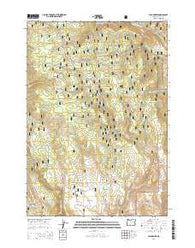 Flag Prairie Oregon Current topographic map, 1:24000 scale, 7.5 X 7.5 Minute, Year 2014